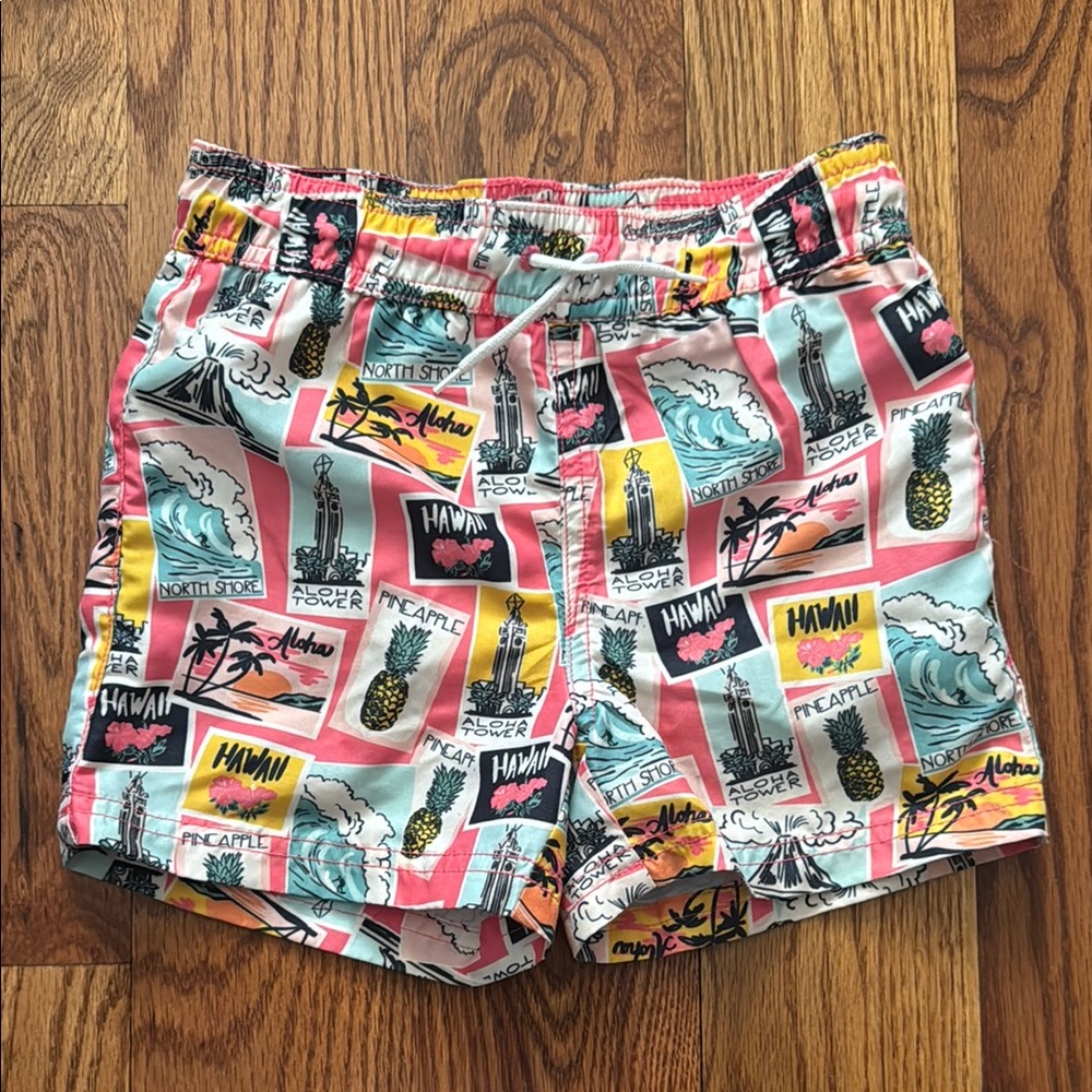 Janie and Jack Hawaiian Swim Trunks